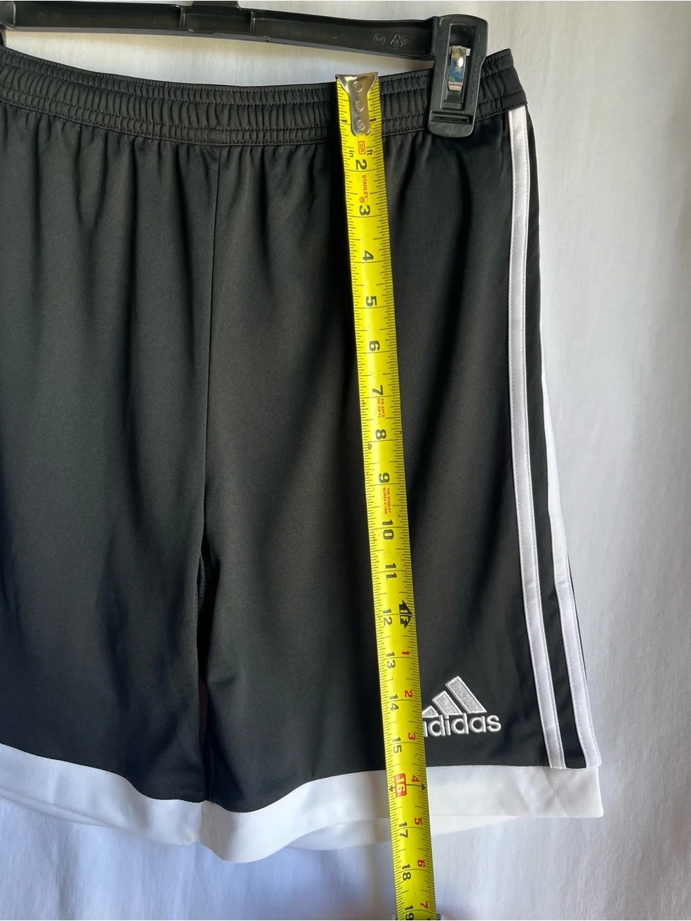 adidas Black and White Athletic Soccer Shorts